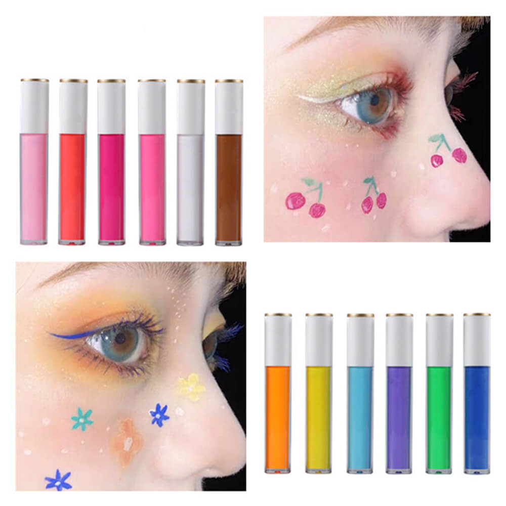 12 color neon liquid eyeliner waterproof quick-dry high pigmented