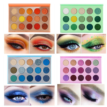15 color seasons eyeshadow palette waterproof vegan high pigmented