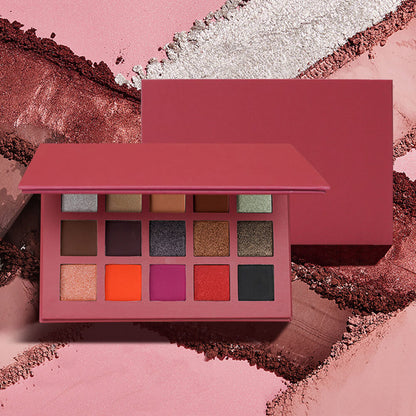 15 color eyeshadow palette waterproof high pigmented vegan