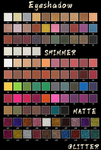 9 color DIY eyeshadow palette high pigmented long lasting