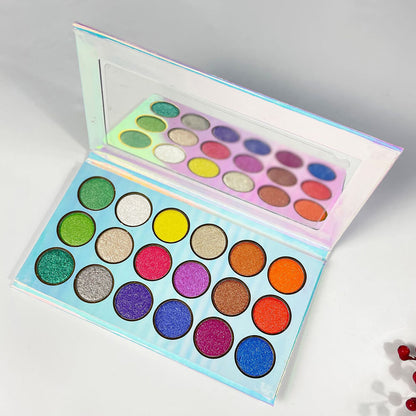 18 color eyeshadow palette high pigmented shimmer eye shadow