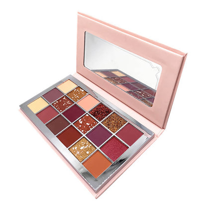18 color eyeshadow palette desert rose dark color high pigmented