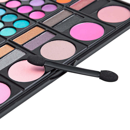 78 color eyeshadow palette lipgloss blush set multi-function pan