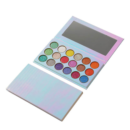 18 color eyeshadow palette high pigmented shimmer eye shadow