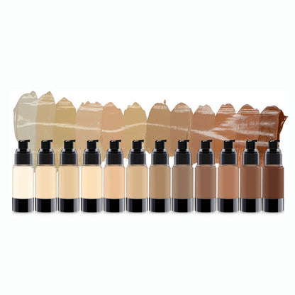 25 color full coverage foundation matte waterproof vegan