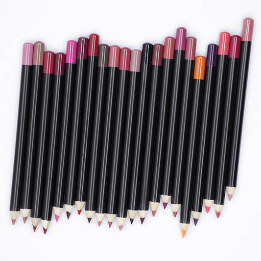 25 color lip liner matte lip color pencil black high pigmented private label