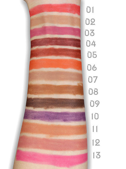 13 color lip liner high pigmented with knife sharpening waterproof
