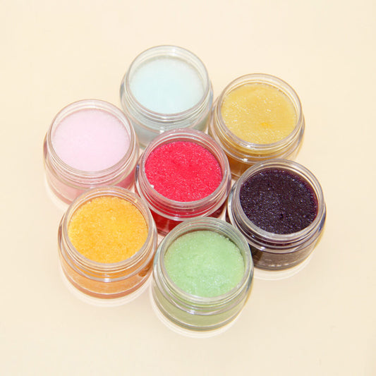 7 fruit scent lip scrub exfoliation lip care moisturizing nourishing