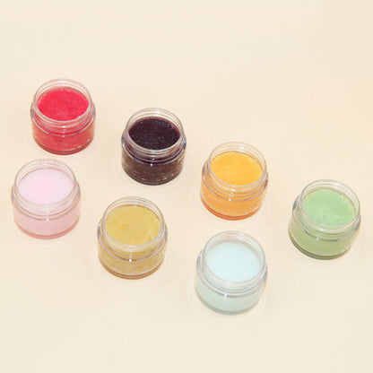 7 fruit scent lip scrub exfoliation lip care moisturizing nourishing
