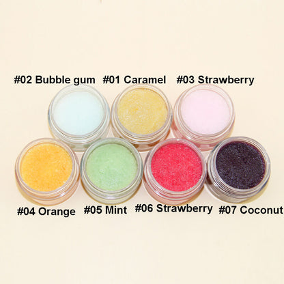 7 fruit scent lip scrub exfoliation lip care moisturizing nourishing