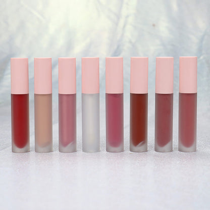 20 color nude lip gloss matte liquid lipstick long lasting pink tube
