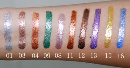 Sombra de ojos líquida de 14 colores de alto pigmento