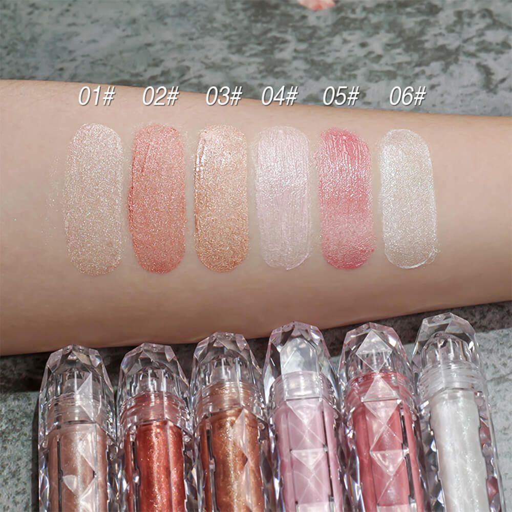 6 color liquid eyeshadow highlighter blush high pigmented