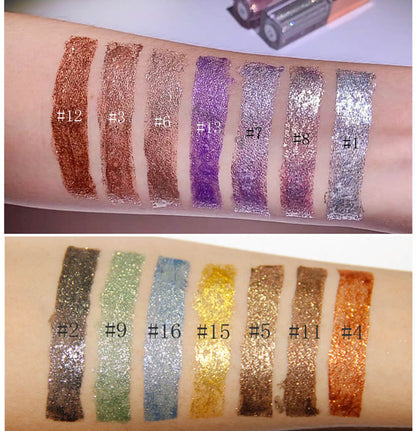 Sombra de ojos líquida de 14 colores de alto pigmento
