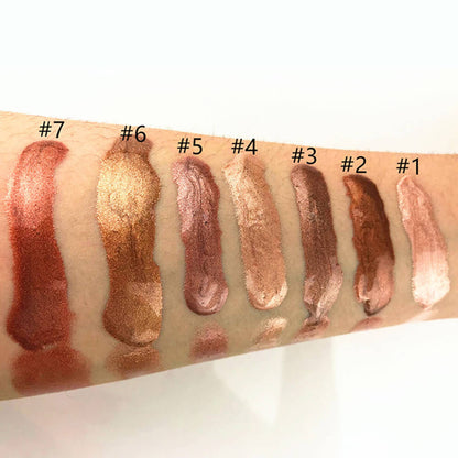 7 color liquid highlighter high pigmented shimmer waterproof