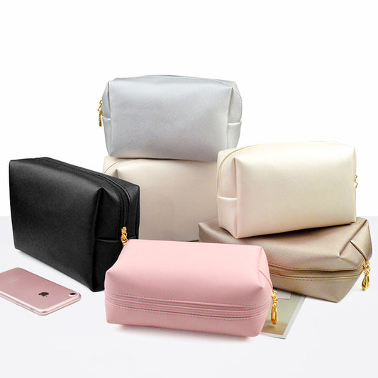 5 color big makeup bag handbag storage bag waterproof leather