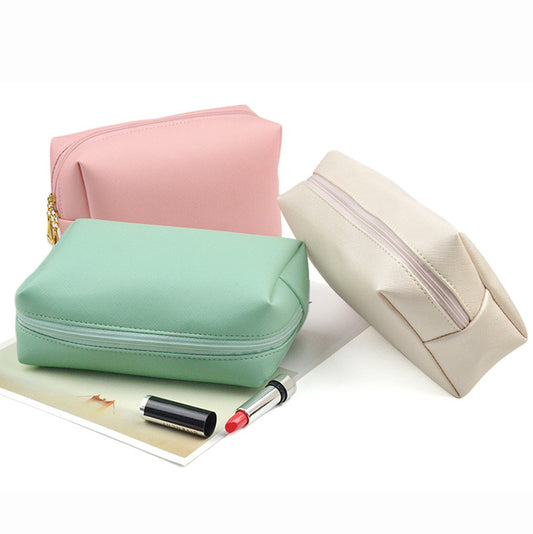 12 color small makeup bag storage bag waterproof leather durable