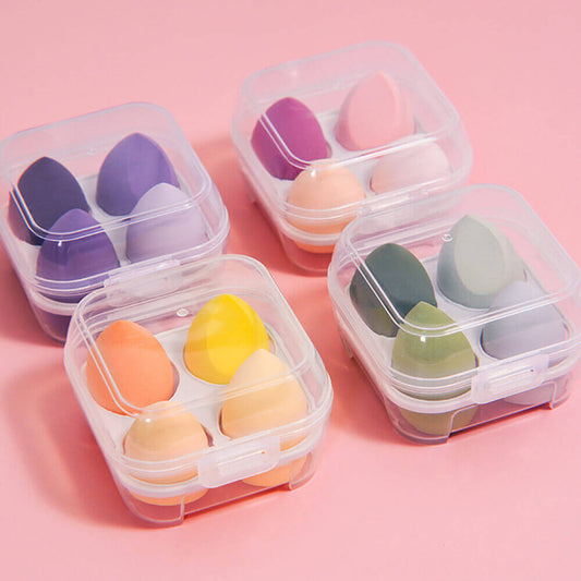 4 in 1 makeup sponge beauty blender bouncy puff various colors