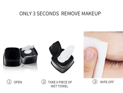 Makeup wipes face cleansing remover pads vegan cotton 60 pcs