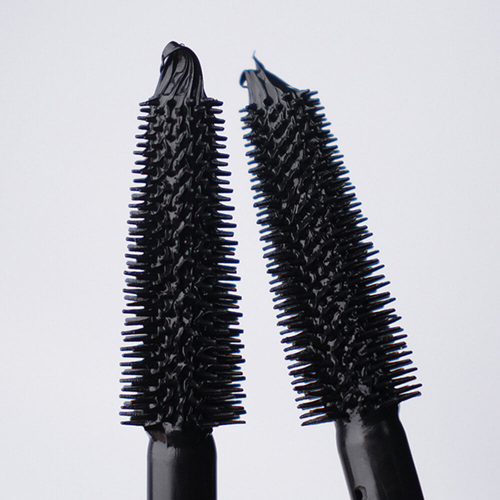 4D black mascara fiber stretch thick volume non-smudge curly