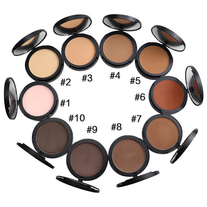 10 color pressed setting powder compact high pigmented