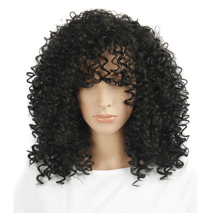 5 color wigs short curly hair fluffy explosive 11.8 inch