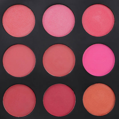 9 color blush palette blusher nude matte high pigmented