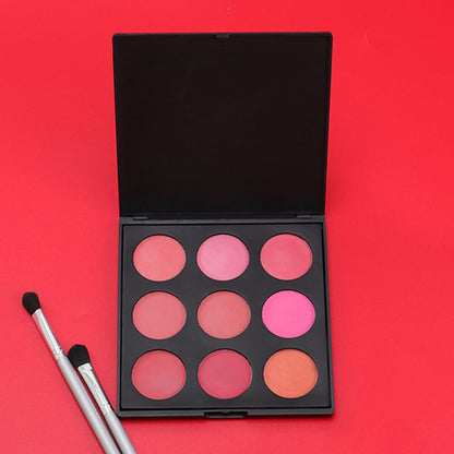 9 color blush palette blusher nude matte high pigmented