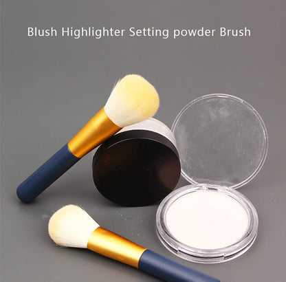 2 color brush blush setting powder highlighter eyeshadow brushes