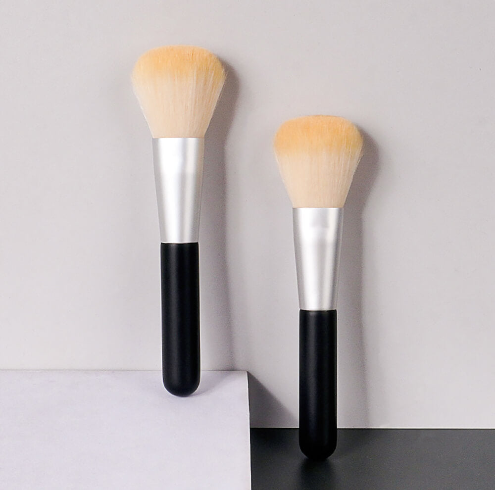 2 color brush blush setting powder highlighter eyeshadow brushes