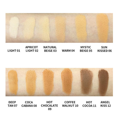 10 color concealer matte finish compact powder long lasting