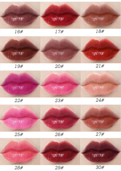 39 color lip gloss nude lip tint high pigmented waterproof private label (color 01-33)