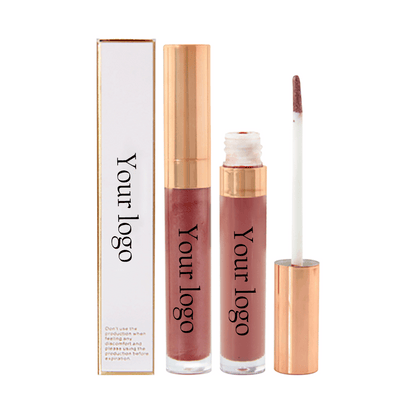 6 color lip gloss nude shimmer high pigmented gold tube