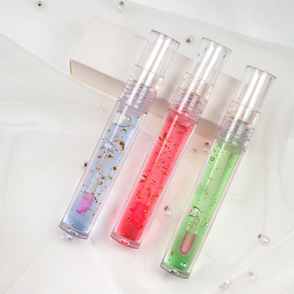 6 color lip oil 24k gold foil repair temperature color change