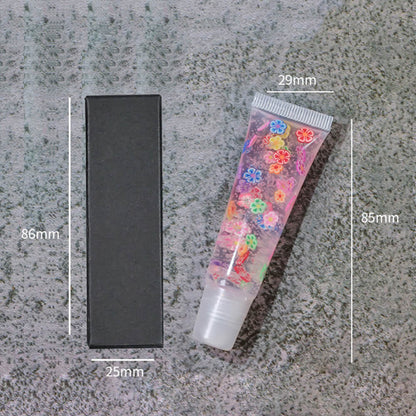 8 color clear lip gloss moisturizing fruit flavor vegan