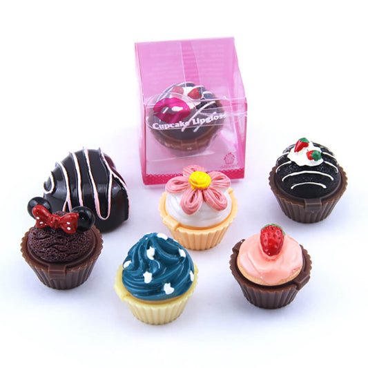 6 color lip gloss moisturizing high pigmented girl cupcake