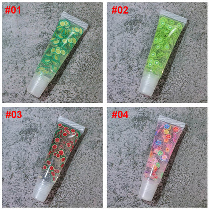 8 color clear lip gloss moisturizing fruit flavor vegan