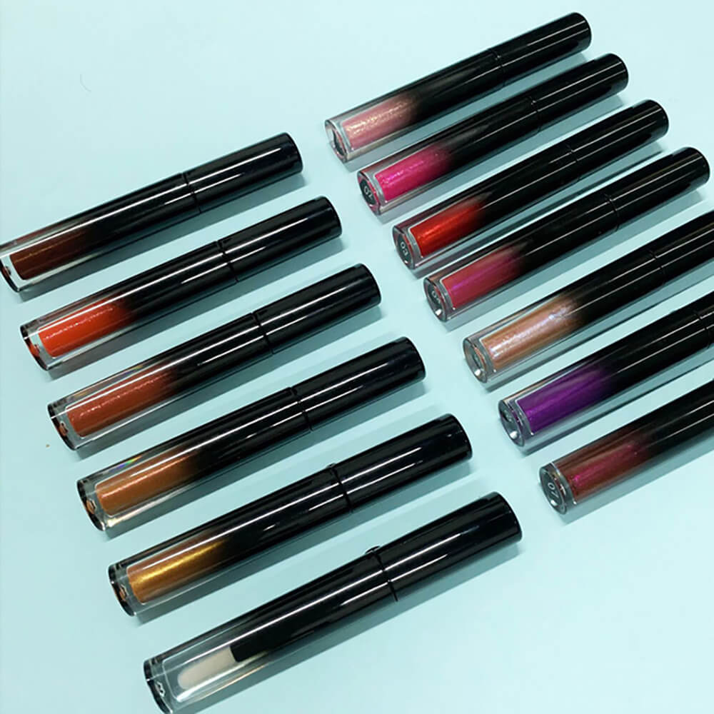 13 color lip gloss shimmer high pigmented gradient tube