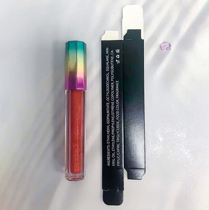 26 color lip gloss mermaid glitter shinny high pigmented private label