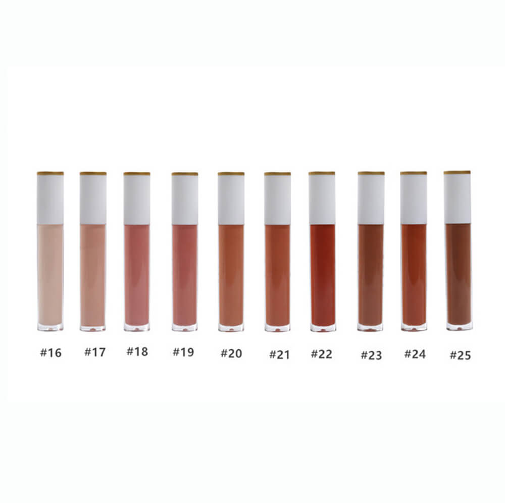 25 color lip gloss jelly nude shimmer long lasting no logo