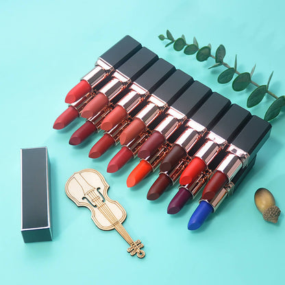 16 color lipstick matte long lasting moisturizing cream vegan