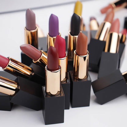 25 color matte lipstick moisturizing long lasting magnetic tube