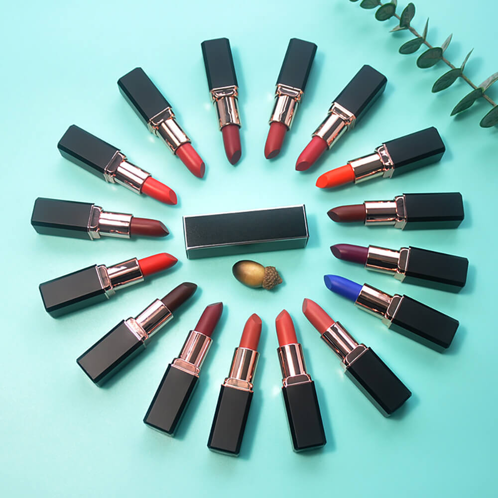 16 color lipstick matte long lasting moisturizing cream vegan