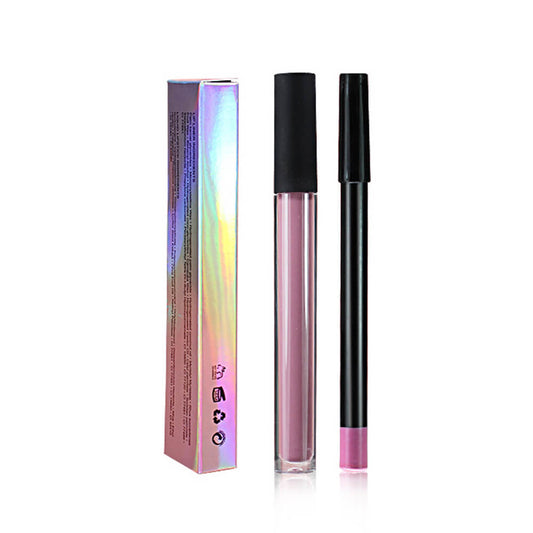 21 color matte liquid lipstick lip liner set high pigmented waterproof