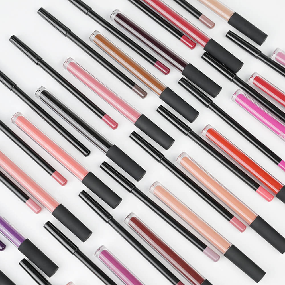 21 color matte liquid lipstick lip liner set high pigmented waterproof