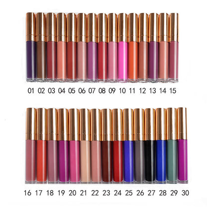 40 color liquid lipstick matte non-stick long lasting (color 01-20)