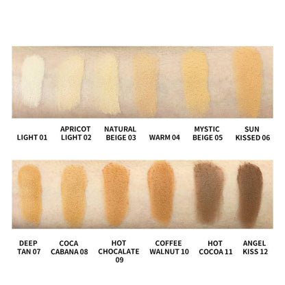 13 color pressed setting powder compact matte finish oil control